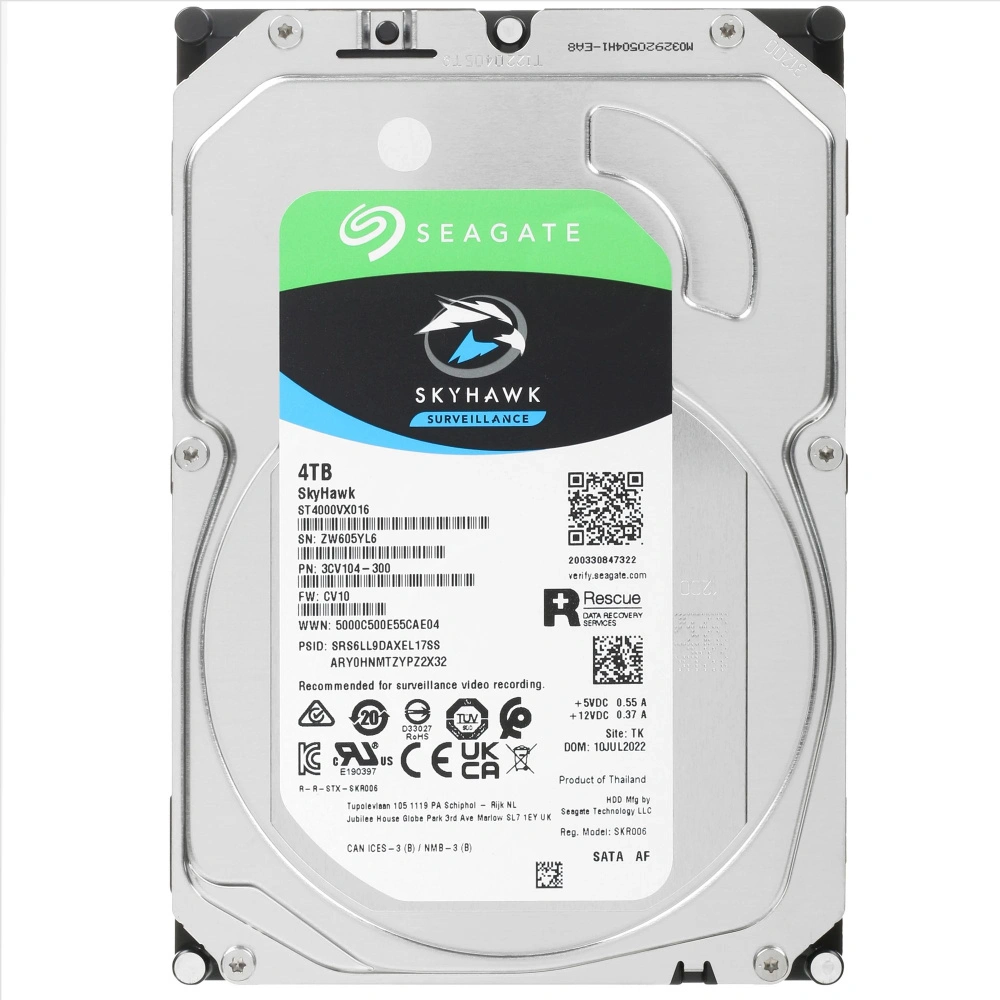 Жесткий диск 4 TB 3,5" SATA SEAGATE HDD SkyHawk ST4000VX016