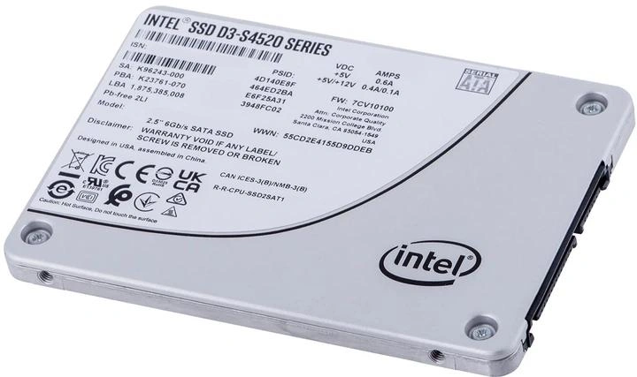 Твердотельный диск для сервера Intel SSD 480GB Intel D3-S4520