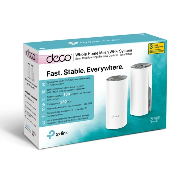 Mesh Wi-Fi Deco E4(2-Pack)