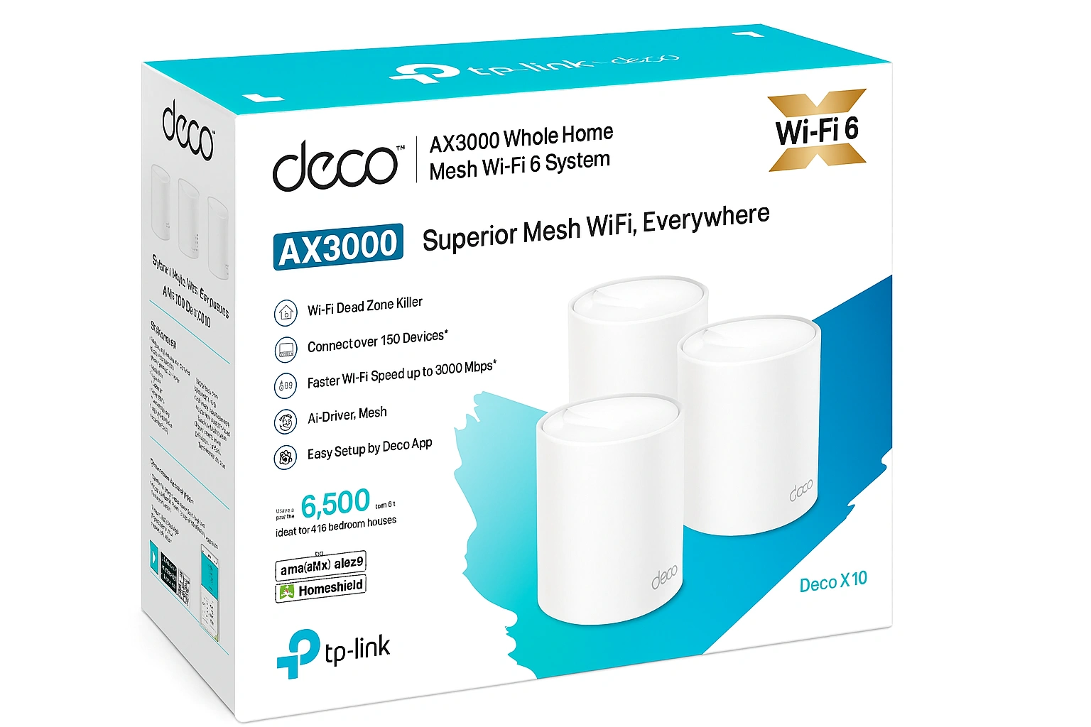 Mesh Wi-Fi Deco X10(3-pack)