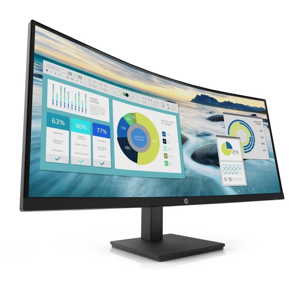 Монитор 34" HP P34hc G4 21Y56AA Curved VA, WQHD , 100Hz, 5ms, 1x DP 1xHDMI, 1xUSB Type-C 3xUSB Type-A,HAS PIVOT, Audio, VESA Безрамочный дизайн/ Black