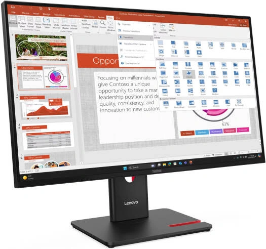 Монитор 27" Lenovo ThinkVision T27UD-40 64AFGAT2EU