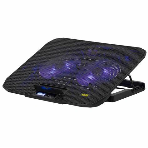 Подставка для ноутбука 2E GAMING CPG-003, до 15.6", 2xUSB-A, Blue LED, чёрный