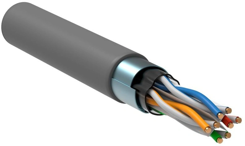 Кабель ITK Витая пара F/UTP кат.6 4x2х23AWG PVC серый (305м)