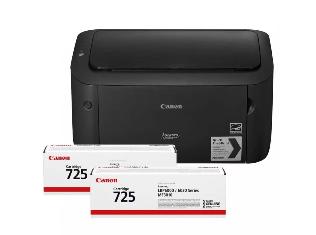 Принтер Canon i-SENSYS LBP6030B Bundle+ 2шт оригинальных картриджа в комплекте 