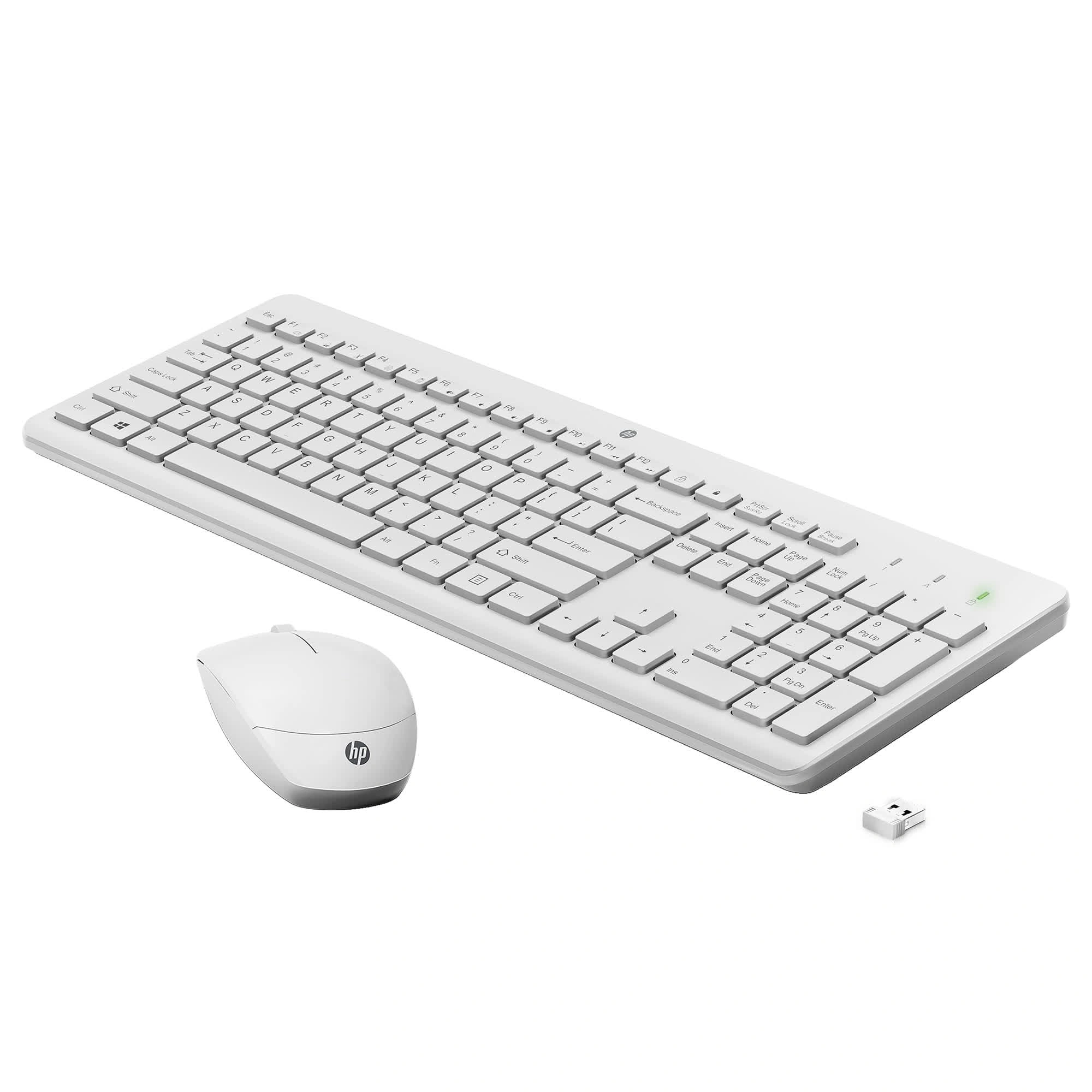 Беспроводный комплект клавиатура+мышь HP 230 Wireless Mouse and Keyboard Combo (White) (3L1F0AA)
