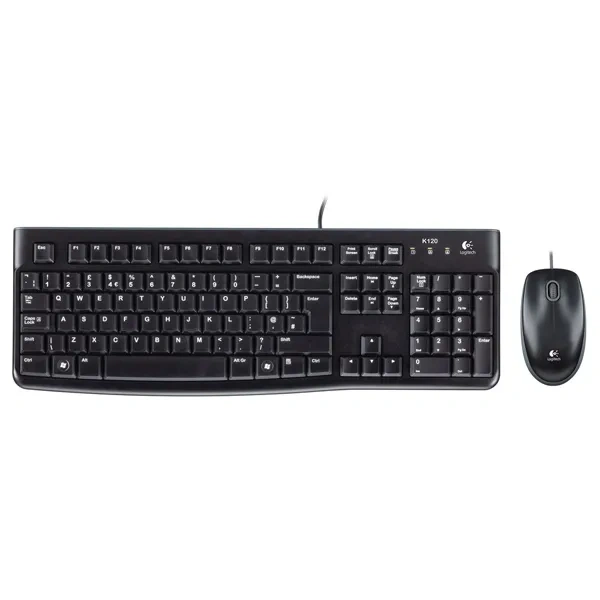 Проводной USB комплект клавиатура+мышь Logitech MK120